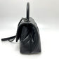 CHANEL Chevron V-Stitch Coco Handle XS So Black 2-Way Bag Shoulder Bag Handbag Caviar Skin Women's Black