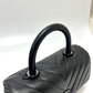 CHANEL Chevron V-Stitch Coco Handle XS So Black 2-Way Bag Shoulder Bag Handbag Caviar Skin Women's Black