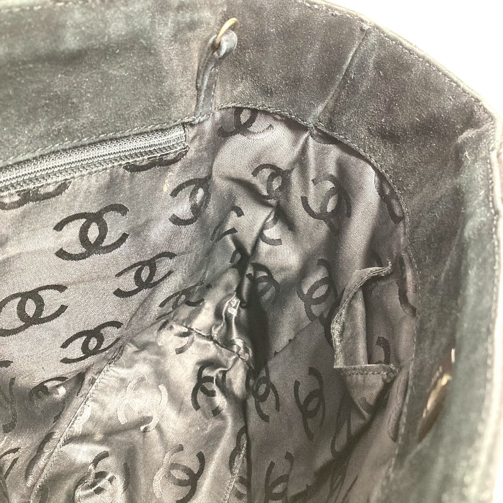 CHANEL マトラッセ キルティング CC ココマーク ターンロック ショルダーバッグ 肩掛け カバン 2WAYバッグ 斜め掛け トートバッグ スエード レディース ブラック - brandshop-reference