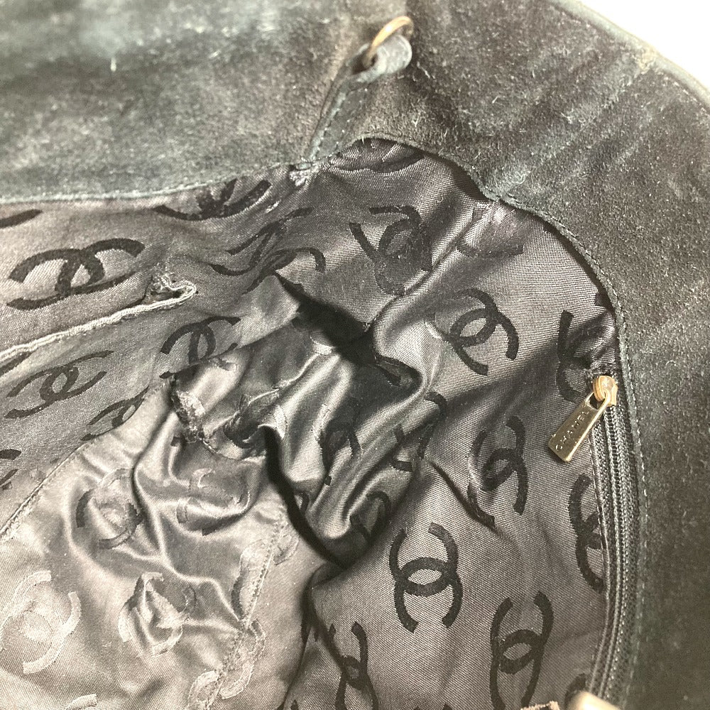 CHANEL マトラッセ キルティング CC ココマーク ターンロック ショルダーバッグ 肩掛け カバン 2WAYバッグ 斜め掛け トートバッグ スエード レディース ブラック - brandshop-reference