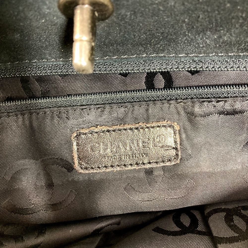 CHANEL マトラッセ キルティング CC ココマーク ターンロック ショルダーバッグ 肩掛け カバン 2WAYバッグ 斜め掛け トートバッグ スエード レディース ブラック - brandshop-reference