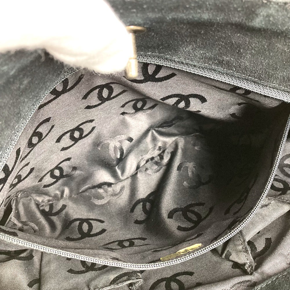 CHANEL マトラッセ キルティング CC ココマーク ターンロック ショルダーバッグ 肩掛け カバン 2WAYバッグ 斜め掛け トートバッグ スエード レディース ブラック - brandshop-reference