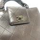 CHANEL Matelasse Turn lock Handbag Bag Backpack Hand Bag Calfskin Brown Used