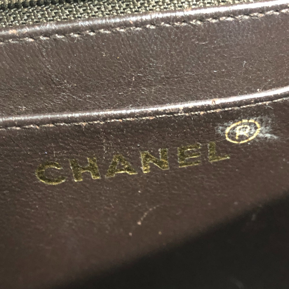 CHANEL Matelasse Turn lock Handbag Bag Backpack Hand Bag Calfskin Brown Used
