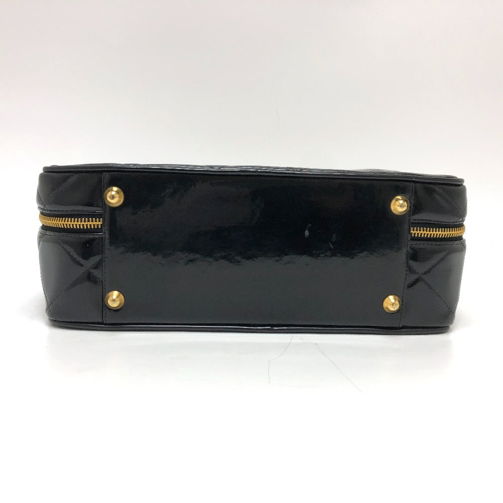 CHANEL マトラッセ  バニティ 2WAY カバン 肩掛け 斜め掛け ハンドバッグ エナメル レディース ブラック - brandshop-reference