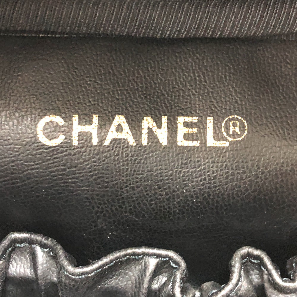 CHANEL A01998 CCココマーク 化粧ポーチ 縦型 バニティバッグ ハンドバッグ エナメル レディース