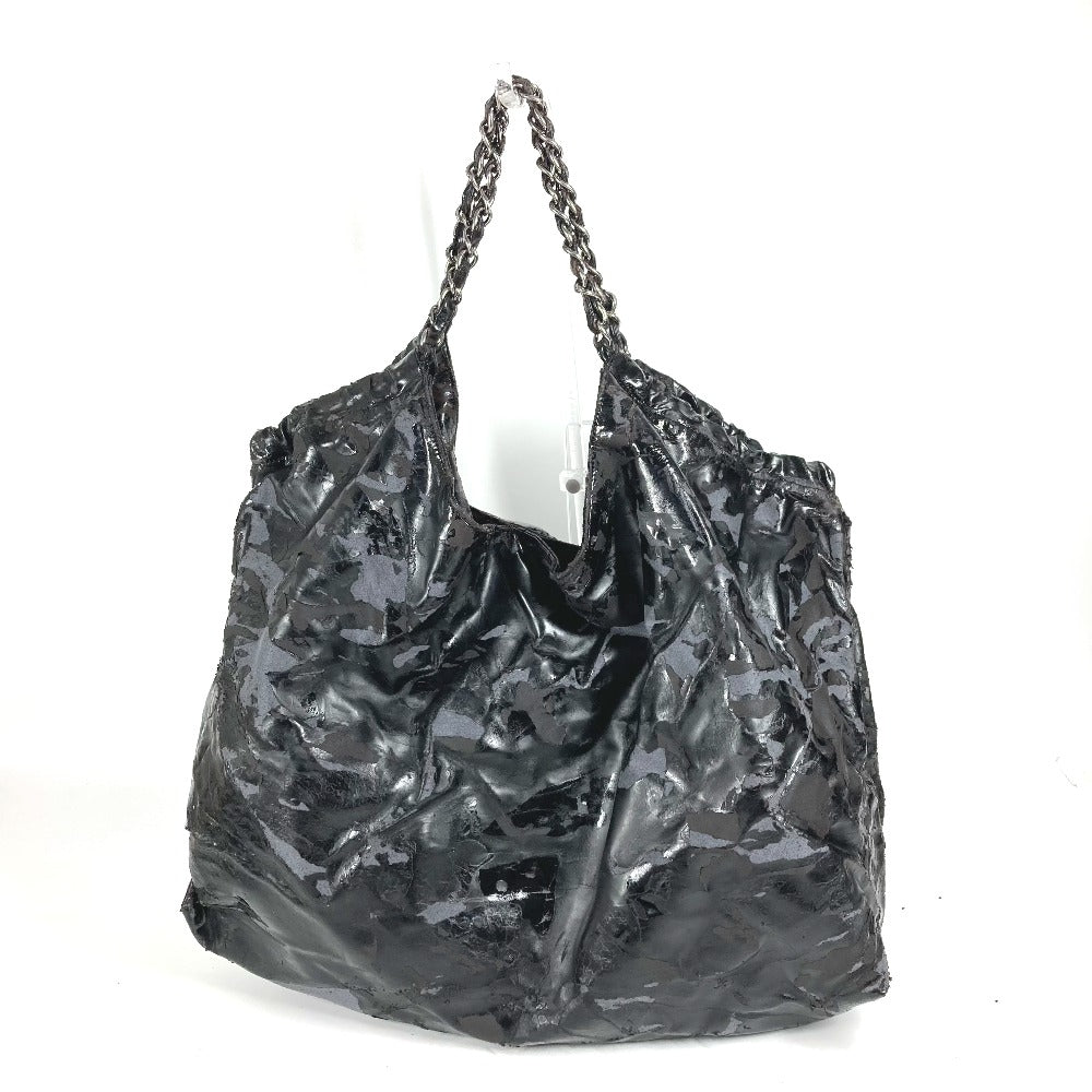 CHANEL ココカバスPM カバン 肩掛けチェーンショルダーバッグ トートバッグ パテントレザー レディース ブラック ブラック - brandshop-reference