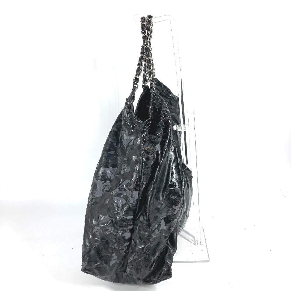 CHANEL ココカバスPM カバン 肩掛けチェーンショルダーバッグ トートバッグ パテントレザー レディース ブラック ブラック - brandshop-reference