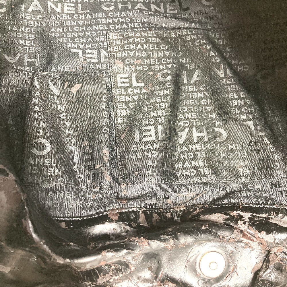 CHANEL ココカバスPM カバン 肩掛けチェーンショルダーバッグ トートバッグ パテントレザー レディース ブラック ブラック - brandshop-reference