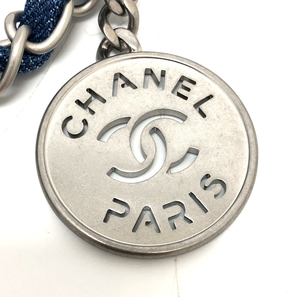 CHANEL AS3260 24A CHANEL22 ロゴパッチワーク ショルダーバック 肩掛けバック 斜め掛けバッグ ショルダーバッグ デニム レディース ブルー - brandshop-reference