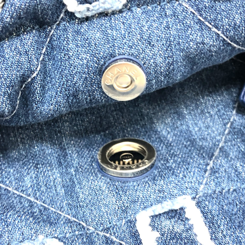 CHANEL AS3260 24A CHANEL22 ロゴパッチワーク ショルダーバック 肩掛けバック 斜め掛けバッグ ショルダーバッグ デニム レディース ブルー - brandshop-reference