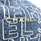 CHANEL AS3260 24A CHANEL22 ロゴパッチワーク ショルダーバック 肩掛けバック 斜め掛けバッグ ショルダーバッグ デニム レディース ブルー - brandshop-reference