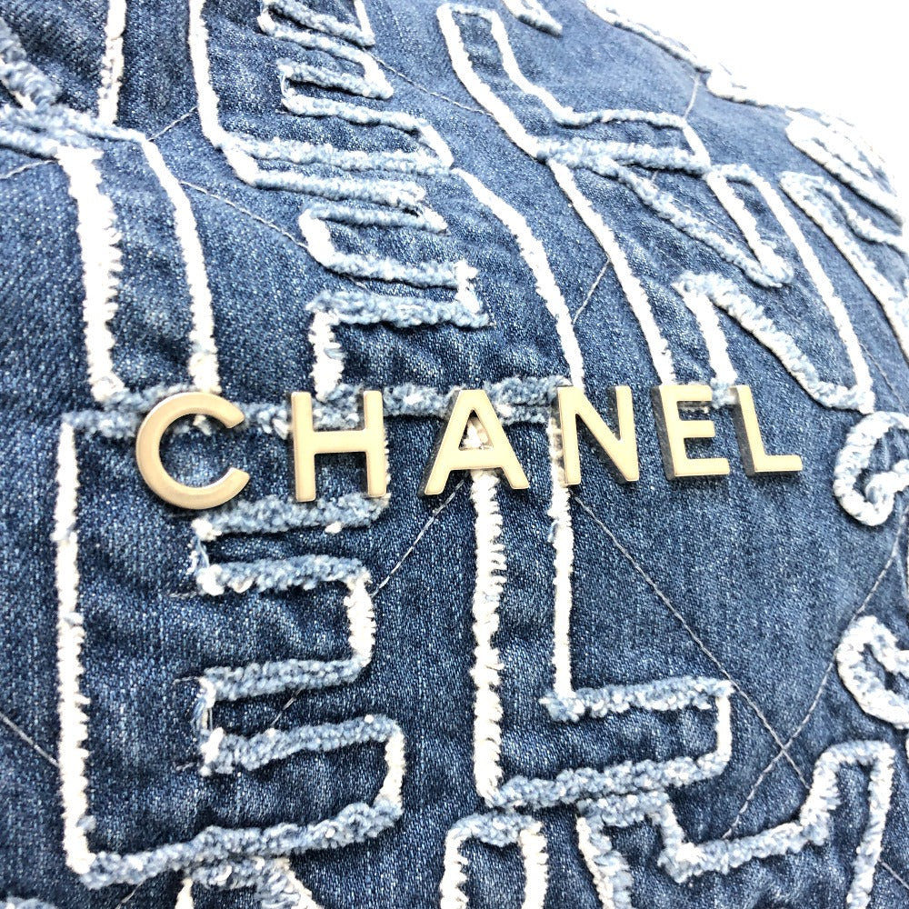 CHANEL AS3260 24A CHANEL22 ロゴパッチワーク ショルダーバック 肩掛けバック 斜め掛けバッグ ショルダーバッグ デニム レディース ブルー - brandshop-reference
