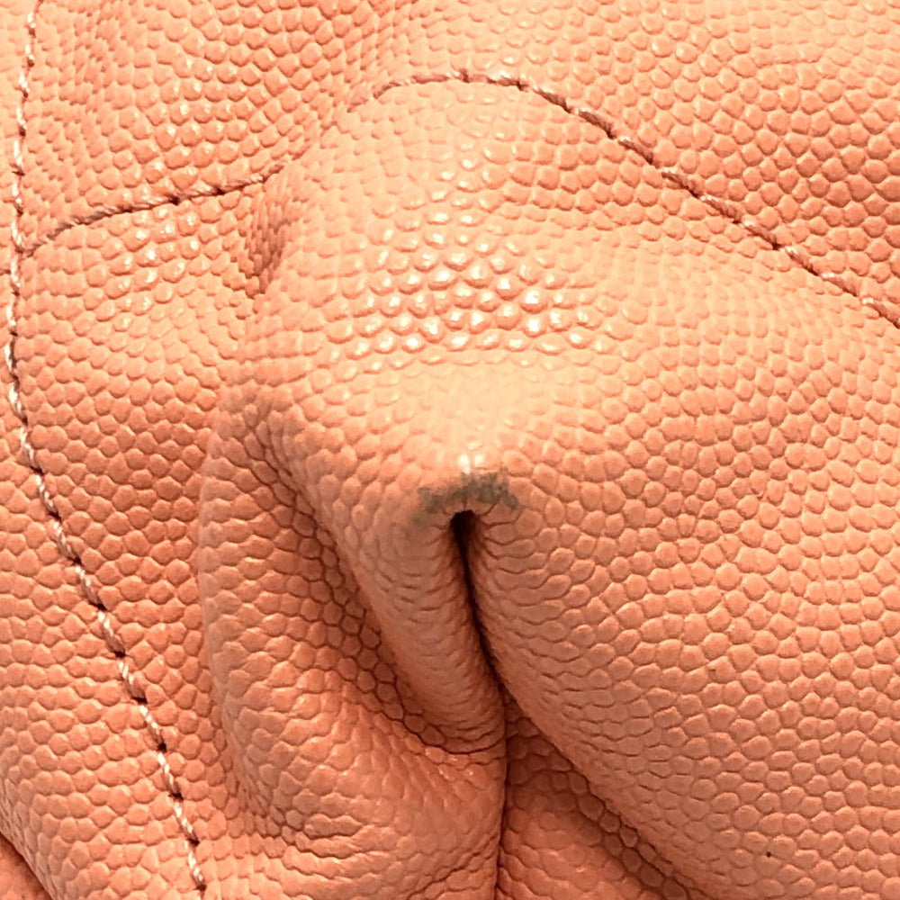 CHANEL AS3260 マトラッセ シャネル22 スモール カバン ハンドバッグ チェーン ショルダーバッグ キャビアスキン レディース コーラルピンク ピンク