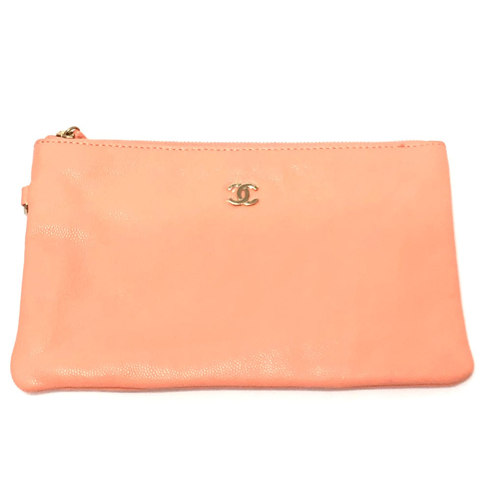 CHANEL AS3260 Matelasse Chanel 22 Small Handbag, Chain Shoulder Bag, Caviar Skin, Coral Pink