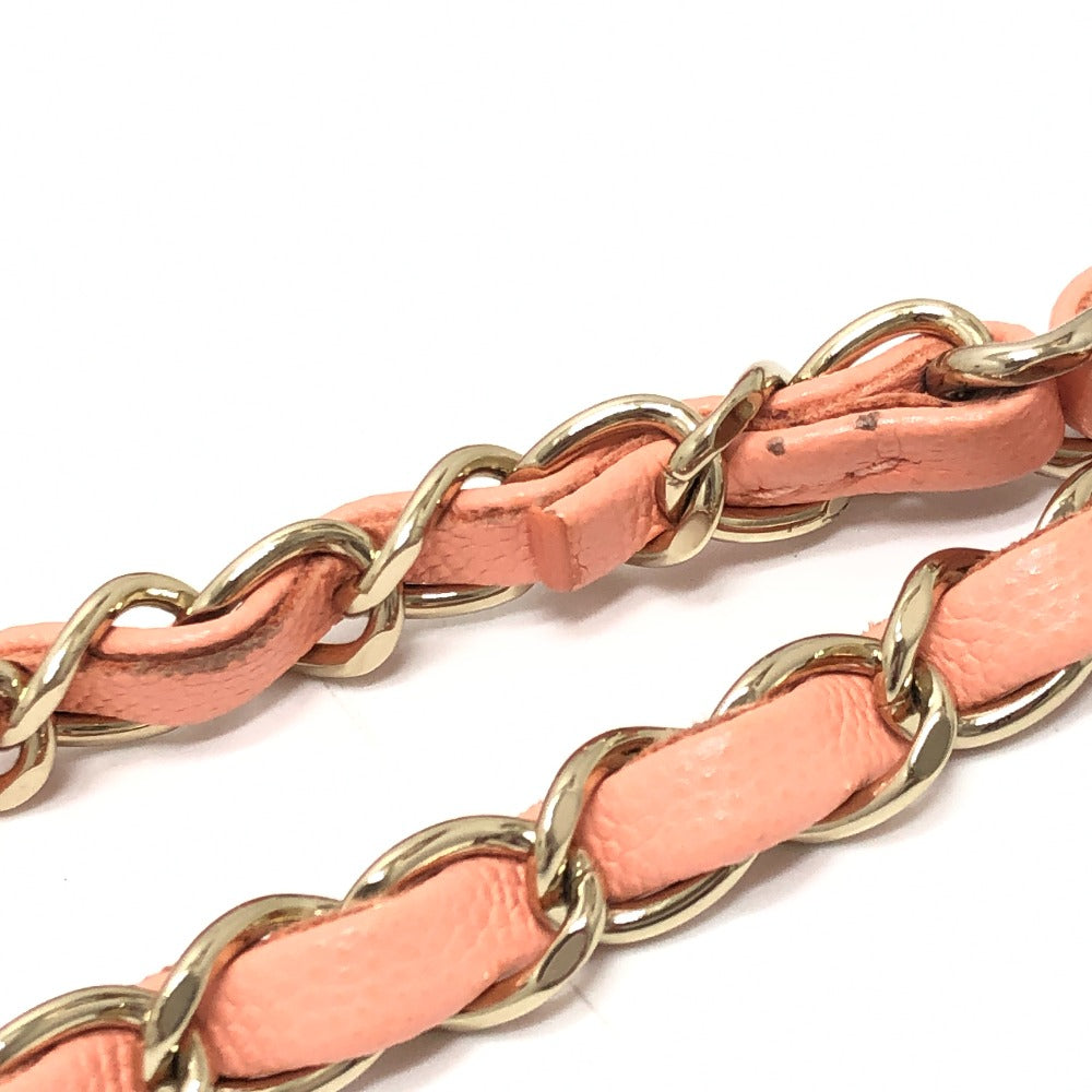 CHANEL AS3260 マトラッセ シャネル22 スモール カバン ハンドバッグ チェーン ショルダーバッグ キャビアスキン レディース コーラルピンク ピンク