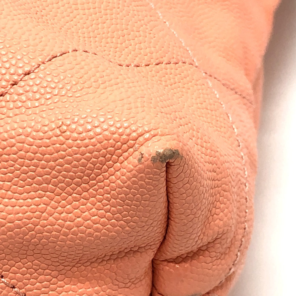 CHANEL AS3260 マトラッセ シャネル22 スモール カバン ハンドバッグ チェーン ショルダーバッグ キャビアスキン レディース コーラルピンク ピンク