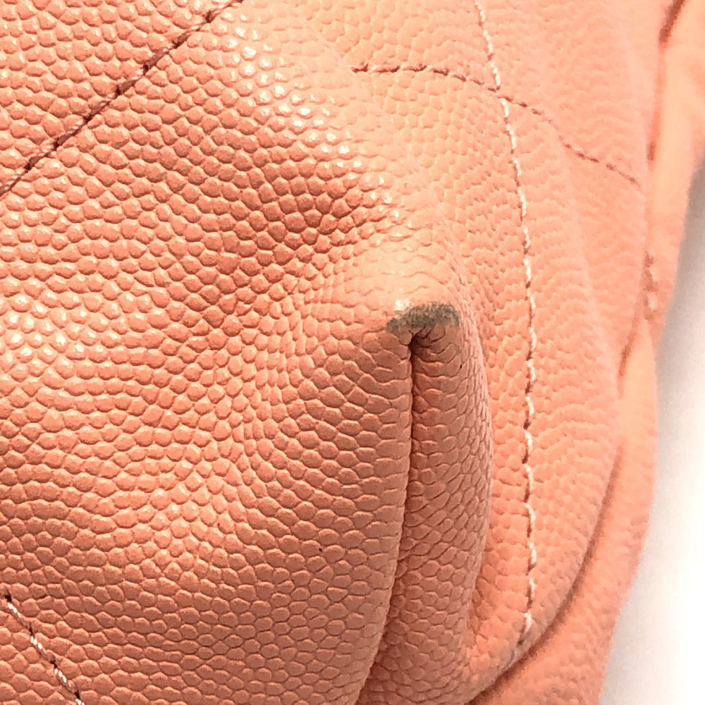 CHANEL AS3260 マトラッセ シャネル22 スモール カバン ハンドバッグ チェーン ショルダーバッグ キャビアスキン レディース コーラルピンク ピンク