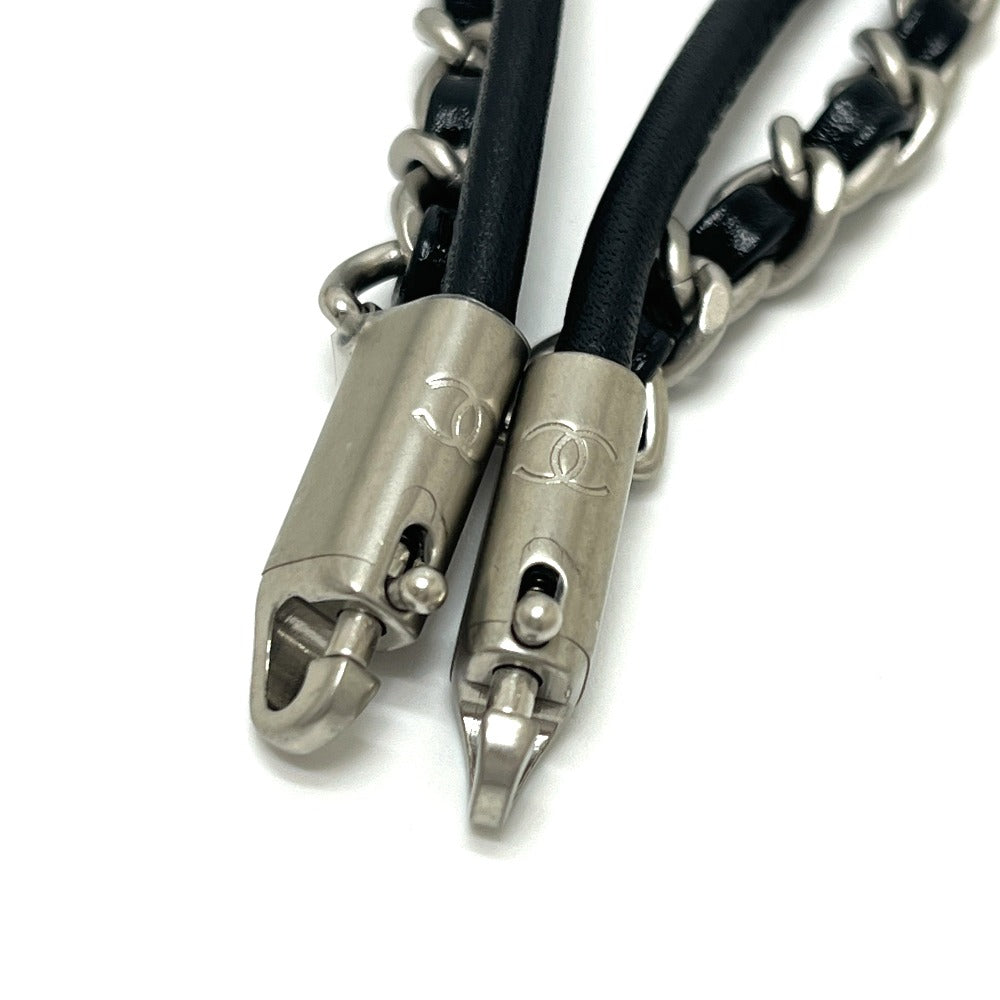 CHANEL AS3980 ชาแนล 22 มินิ 2WAY กระเป๋าสะพายหนังโซ่ ฮาร์ดแวร์สีเงินสีดำ
