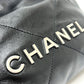 CHANEL AS3980 シャネル22 ミニ 2WAY チェーン カバン ショルダーバッグ レザー レディース SV金具 ブラック