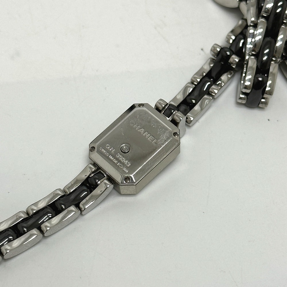 CHANEL H3058 ウォッチ プルミエール トリプルブレスレット ベゼルダイヤ 腕時計 SS レディース