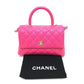 CHANEL A92990 マトラッセ ココハンドル カバン 2WAY ショルダーバッグ 斜め掛け 肩掛け ハンドバッグ キャビアスキン レディース ピンク - brandshop-reference