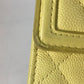 CHANEL Long Wallet, Filigree CC Coco Mark, Bifold, Caviar Leather, Yellow, Women's