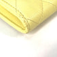 CHANEL Long Wallet, Filigree CC Coco Mark, Bifold, Caviar Leather, Yellow, Women's