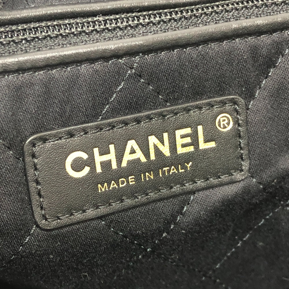 CHANEL AS3313 CHANEL22 Chain Bag, 2-Way Daypack/Backpack, Leather, Women's, Black