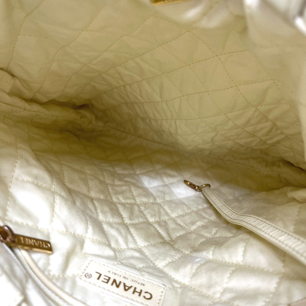 CHANEL CHANEL22 シャネル22 スモール チェーン 2WAY デイパック カバン バッグ リュックサック レザー レディース イエロー