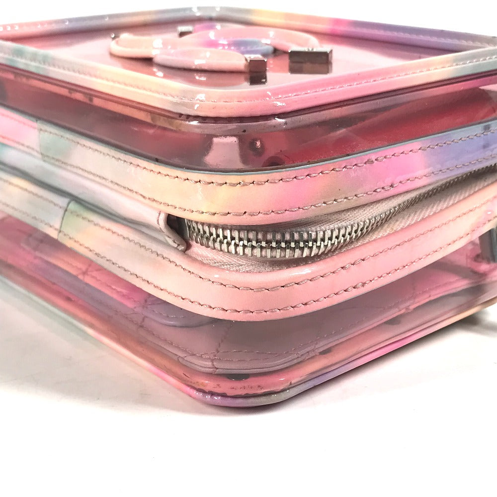 CHANEL フィリグリー バニティバッグ 斜め掛け CC ココマーク 2WAYバッグ ショルダーバッグ チェーン ハンドバッグ ビニール レディース ピンク - brandshop-reference