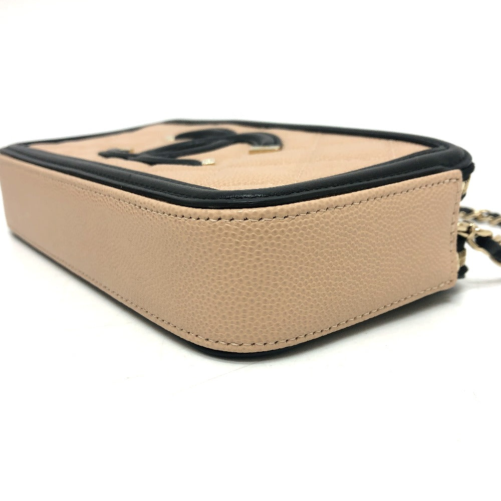 CHANEL A84450 CC Filigree Bicolor Wallet Wallet Long Wallet Wallet