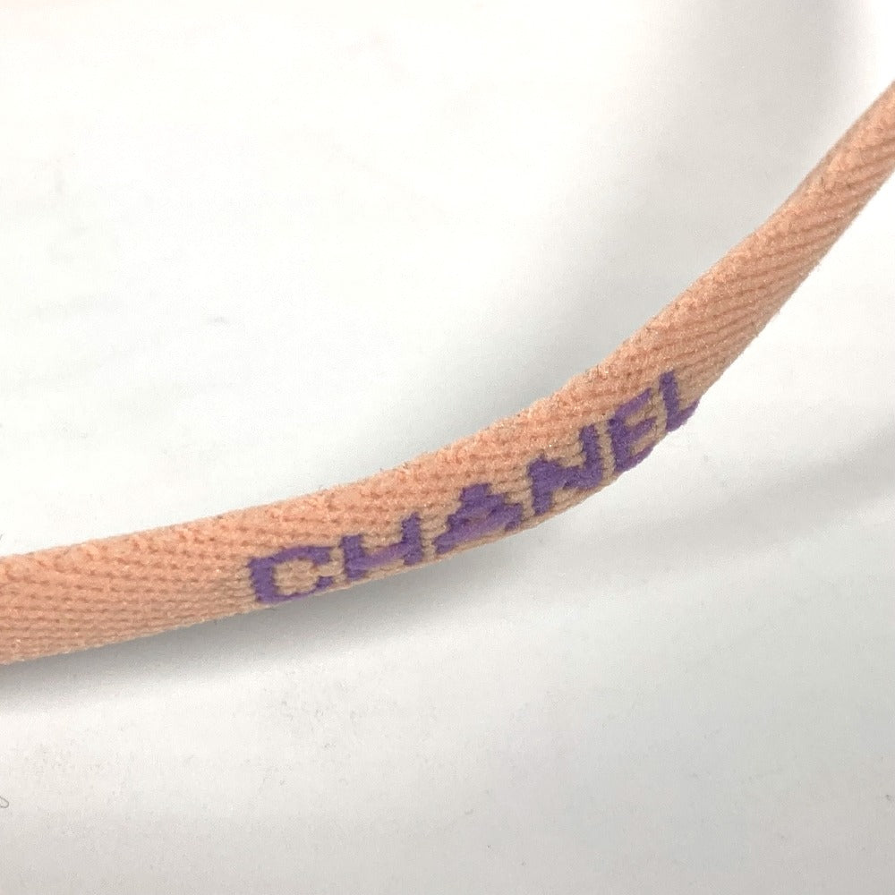 CHANEL アイウェア サングラス 眼鏡 ロゴ グラスコード　メガネストラップ  メガネ紐 メガネ掛け 雑貨 コットン レディース