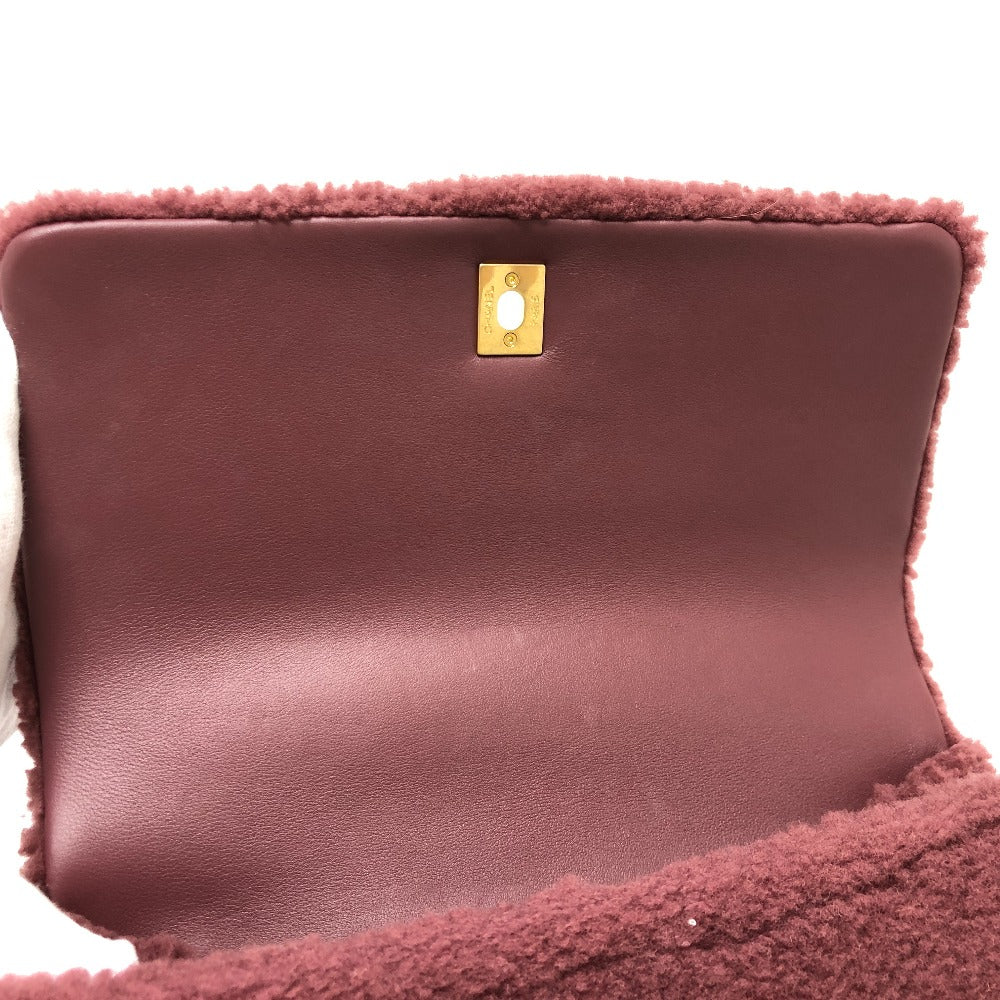 CHANEL ボア ココハンドル 2WAY 2WAYバッグ カバン バッグ ショルダーバッグ ハンドバック 斜め掛け ハンドバッグ ムートン レディース ワインレッド - brandshop-reference