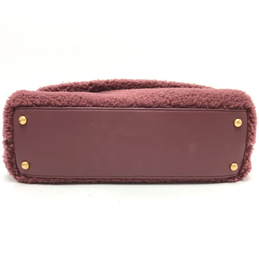 CHANEL ボア ココハンドル 2WAY 2WAYバッグ カバン バッグ ショルダーバッグ ハンドバック 斜め掛け ハンドバッグ ムートン レディース ワインレッド - brandshop-reference