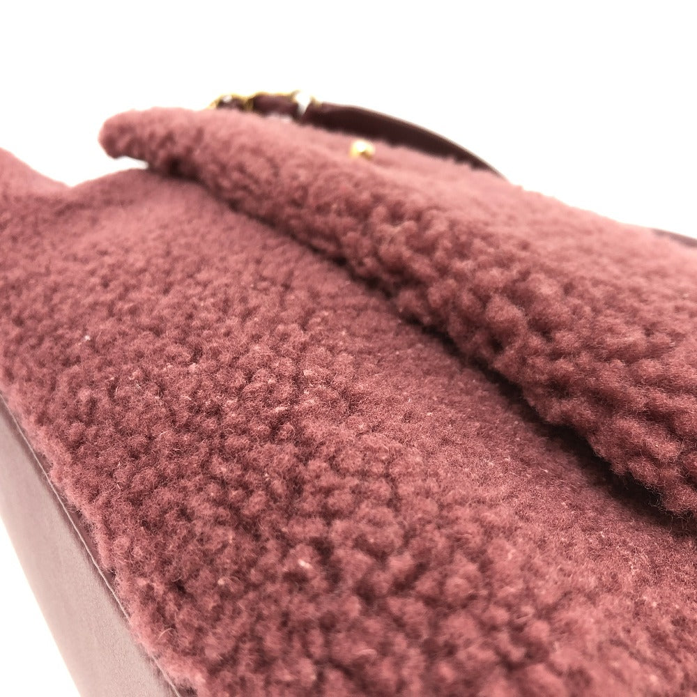 CHANEL ボア ココハンドル 2WAY 2WAYバッグ カバン バッグ ショルダーバッグ ハンドバック 斜め掛け ハンドバッグ ムートン レディース ワインレッド - brandshop-reference
