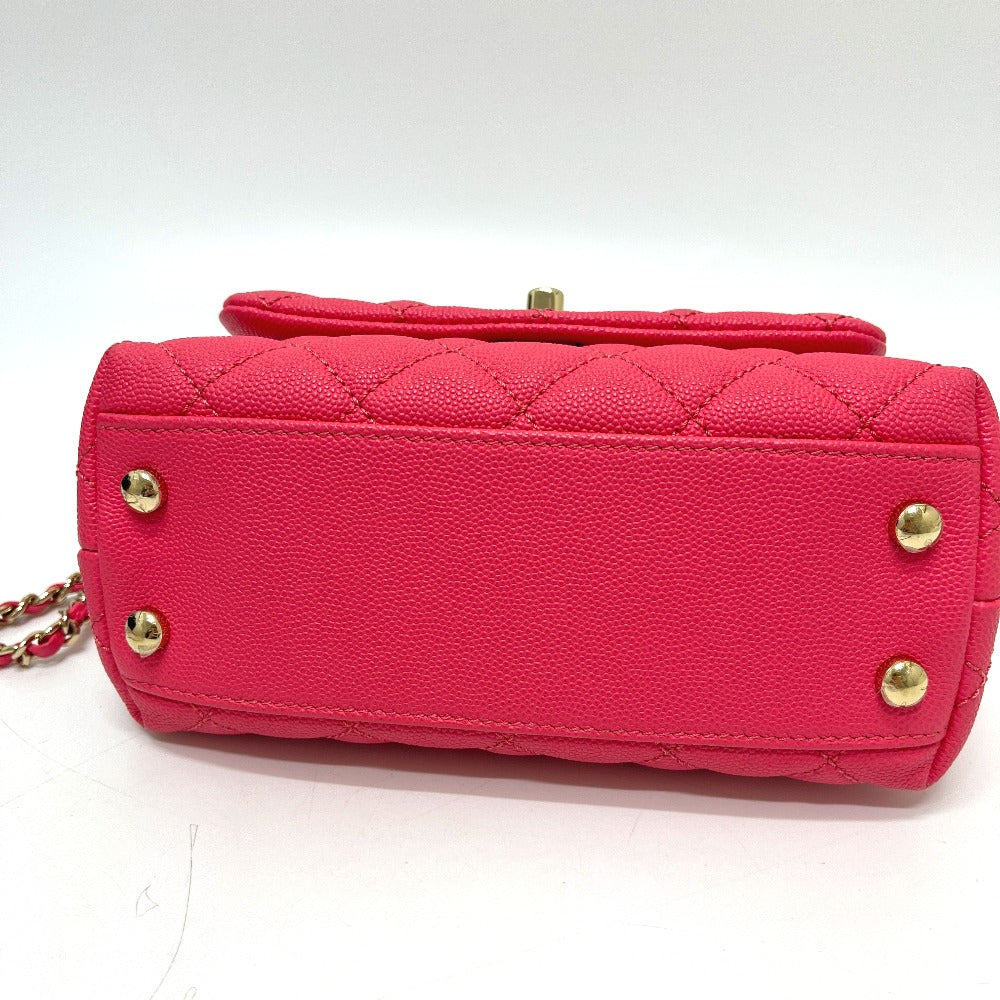 CHANEL AS2215 ココハンドルXXS ココハンドル19 2WAY カバン バッグ ハンドバッグ キャビアスキン レディース コーラルピンク ピンク