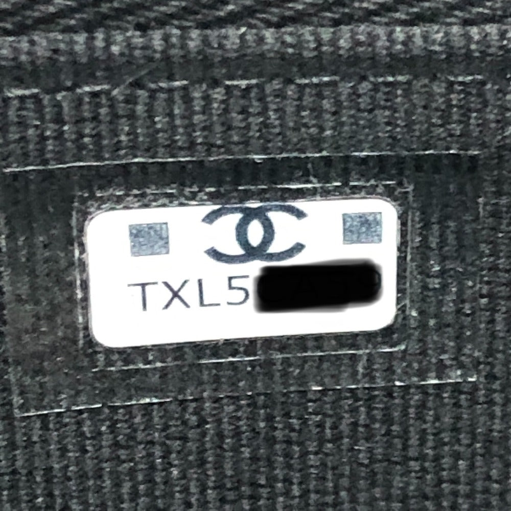 CHANEL AP4658 ココマーク ジップ コインパース ミニ財布 フラグメントケース コインケース キャビアスキン レディース ブラック