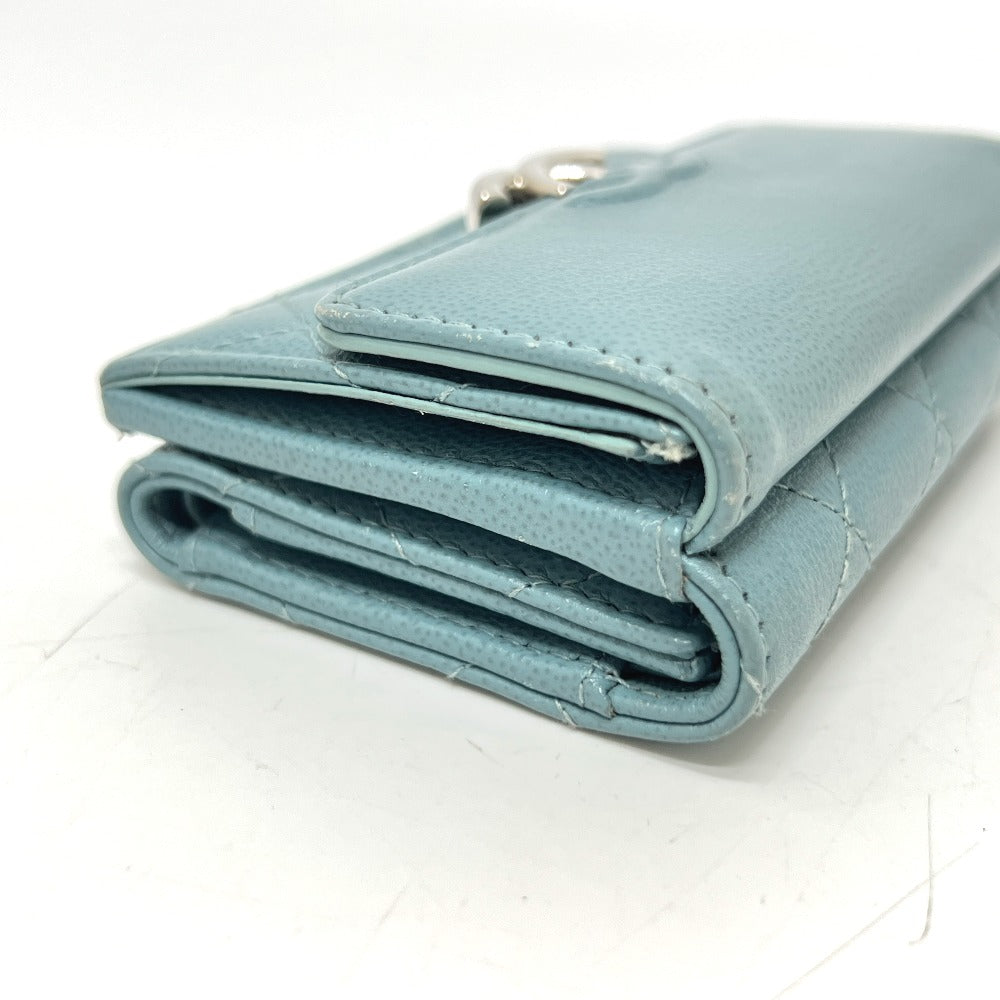 CHANEL プッシュロック ハーフココマーク コンパクトウォレット 財布