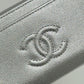 CHANEL AP4661 ココマーク フラグメントケース カードケース コインケース キャビアスキン レディース シルバー
