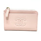CHANEL AP4661 クルーズ コレクション フラグメントケース ジップ カードケース カードケース キャビアスキン レディース ピンク