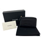 CHANEL AP4661 CC Mark Cruise Collection Fragment Case Zip Wallet Card Case Caviar Leather Black/GoldHardware Used
