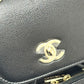 CHANEL AS3530 CC Mark Turnlock Mini backpack Backpack Grain Calfskin Leather Black Used