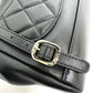 CHANEL AS3530 CC Mark Turnlock Mini backpack Backpack Grain Calfskin Leather Black Used