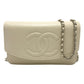 CHANEL AP4653 メティエダール コレクション ココマーク カバン チェーンウォレット 斜め掛け ショルダーバッグ キャビアスキン レディース クリームホワイト ホワイト