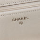 CHANEL AP4653 メティエダール コレクション ココマーク カバン チェーンウォレット 斜め掛け ショルダーバッグ キャビアスキン レディース クリームホワイト ホワイト