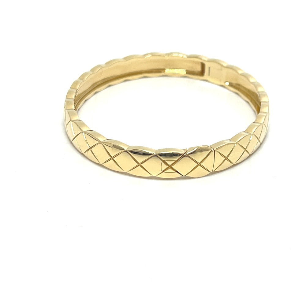 CHANEL J11140S Coco Crush Collection Diamond Large Accessory Bracelet K18YG Women's Gold