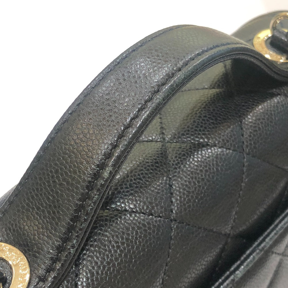 CHANEL A93749 ビジネス アフィニティ 2WAY カバン ショルダーバッグ キャビアスキン レディース ブラック
