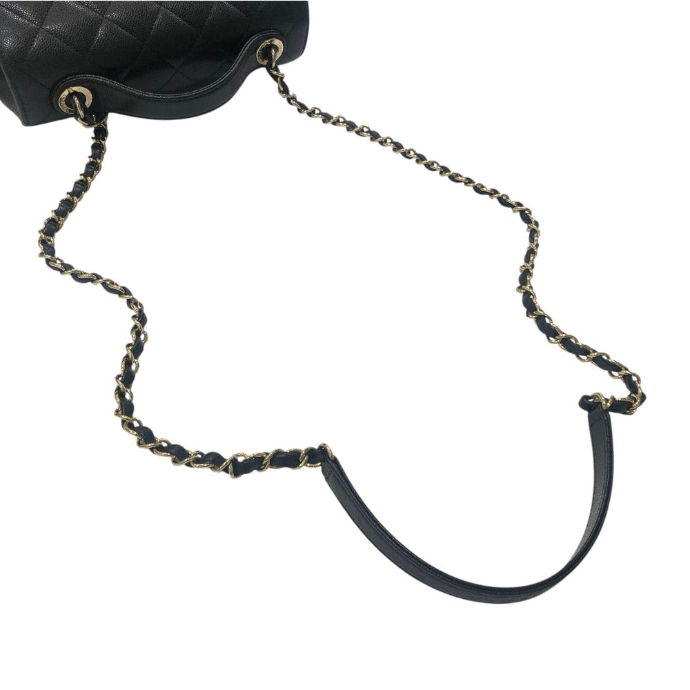 CHANEL A93749 ビジネス アフィニティ 2WAY カバン ショルダーバッグ キャビアスキン レディース ブラック