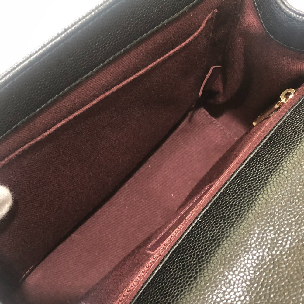 CHANEL A93749 ビジネス アフィニティ 2WAY カバン ショルダーバッグ キャビアスキン レディース ブラック